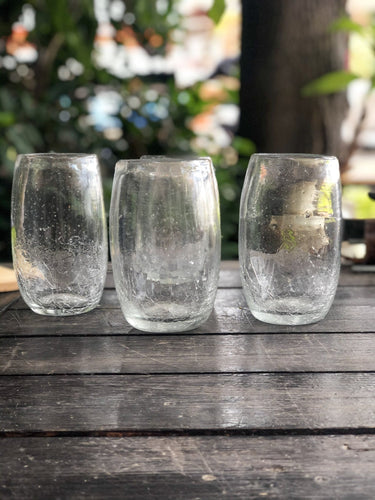 Handblown Claro Glasses - set of 4 Tall - Glasswear