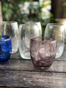 Handblown Morada Glasses - set of 4 - Glasswear