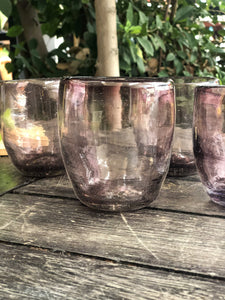 Handblown Morada Glasses - set of 4 - Glasswear