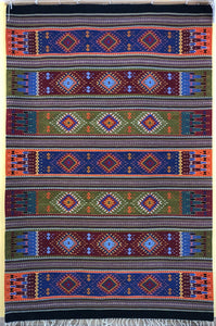 Handwoven Amado Wool Rug , area rug handmade in Oaxaca Mexico