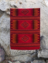 Load image into Gallery viewer, Handwoven Amuzgo natural wool rug, handmade in Oaxaca Mexico 