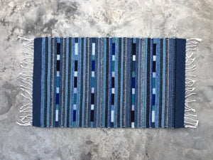 Handwoven Azul Natural Wool Rug - Rugs Home Decor