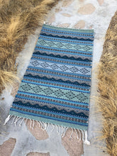 Load image into Gallery viewer, Handwoven natural wool area rug, crafted by traditional weaver artisans in Mexico.